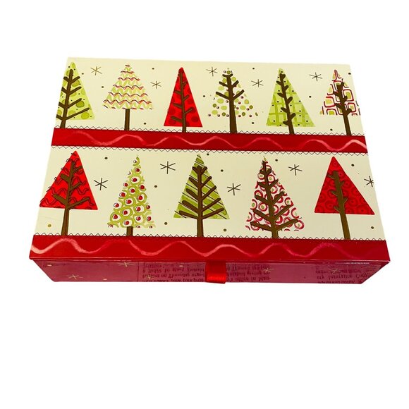 Peter Pauper Christmas Holiday Greeting Card Box Set With Decorative Trees - Picture 3 of 4